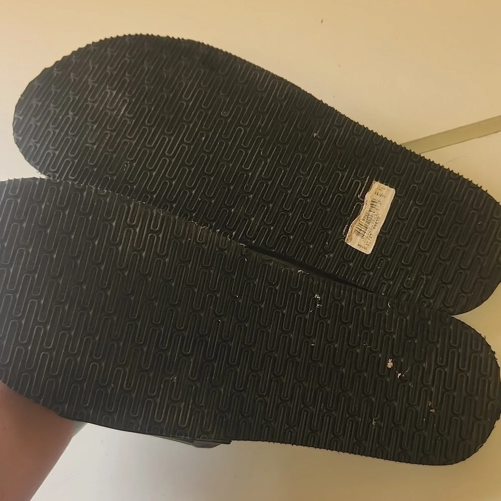 HAVAIANAS slides men's size 9/10 EUC black